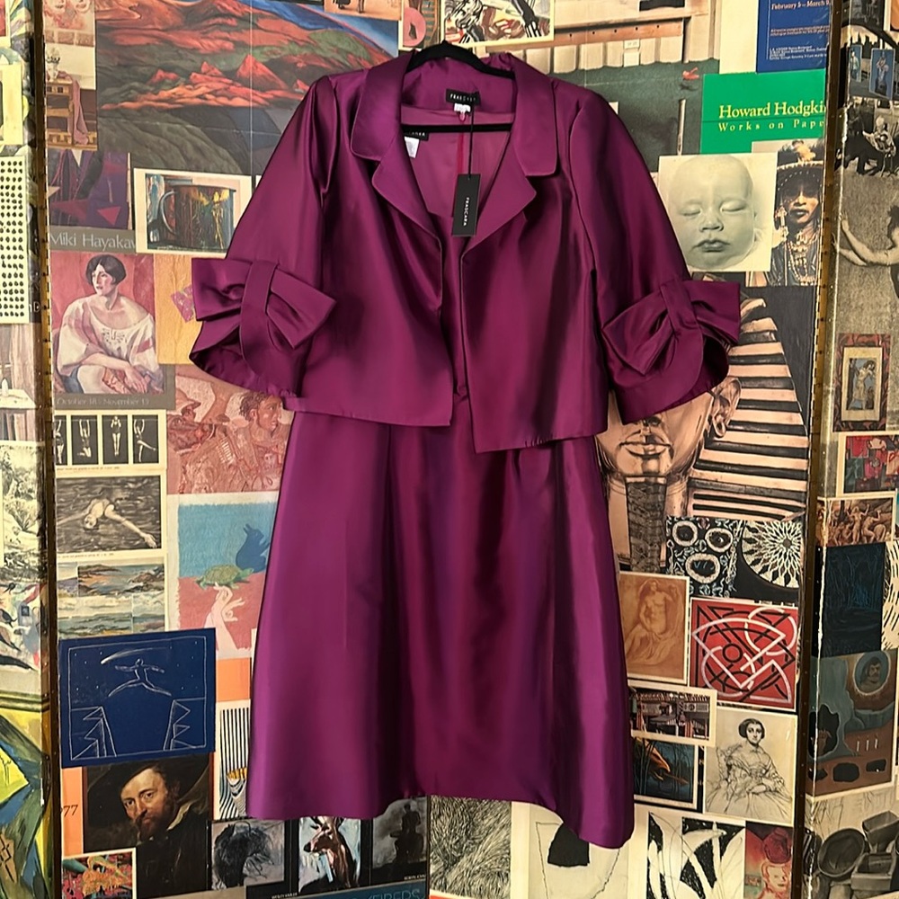STUNNING Frascara Couture Dress with matching Jacket NWT